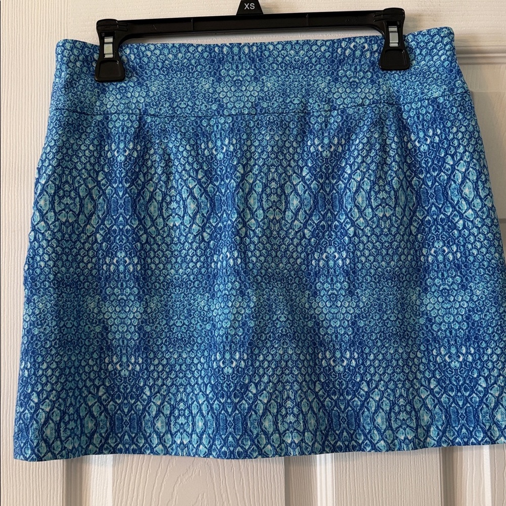 Attyre Blue Printed Mini Skort size 6 length 15” waist 30” excellent condition - Picture 3 of 8